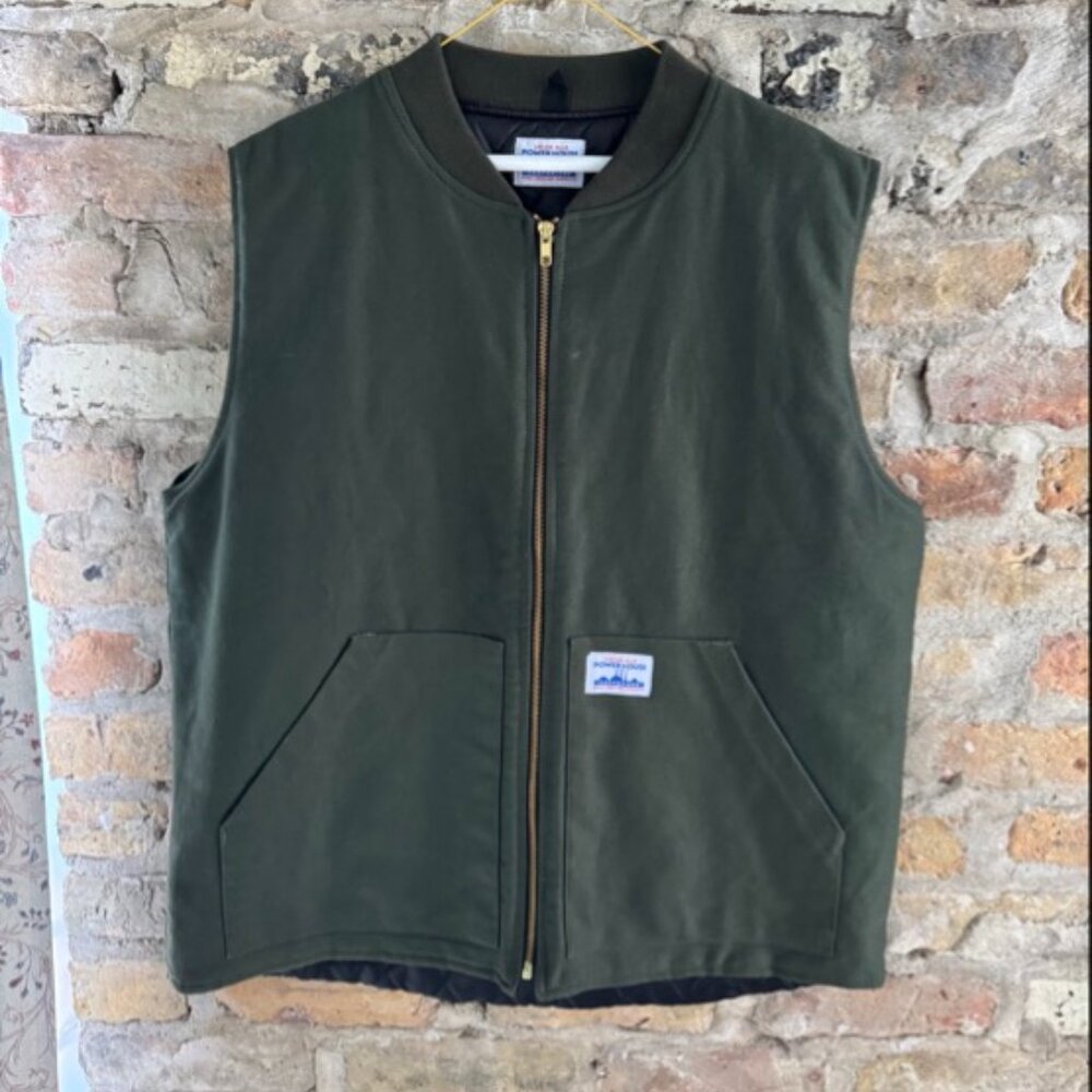 SOLD - Power Goods - Canvas Work Vest - Olive